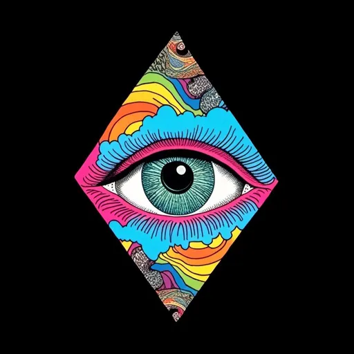 Prompt: A vintage analog paychedelic 70s collage featuring: eyes! Eyes! Also mouths, extra limbs, appendages, collages with trippy psychedelic patterns/optical illusions, landscapes, spacescapes, rainbow spectrums, gemstone textures<mymodel>