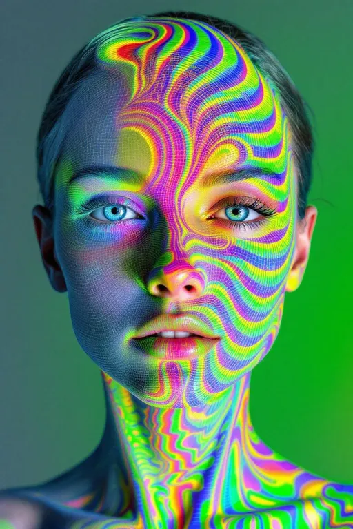 Prompt: Her face is a morphogenic surface composed of transfinite ordinal sequences, folded into topological continuity through limit ordinals ω, ω^2, …. Each facial feature is a fold in ordinal space, shaped by the ε₀-collapse topology. Rainbow fields wrap her features with ordinal-indexed fractal growth: F(α) = sin(π·α/Ω) for α < Ω, creating shimmering cascades of infinite recursion. Her hair maps quaternion action across the hierarchy, and her gaze peers beyond the compact. She is cardinal structure in facial bloom.

Tags: #TransfiniteFace #OrdinalSurface #εCollapseTopology #RainbowOrdinalLogic #4DFoldedIdentity
