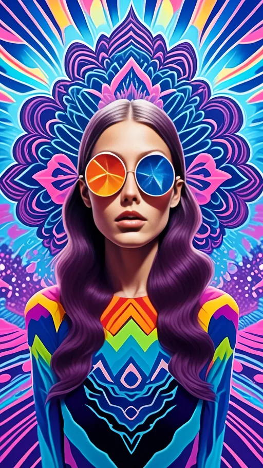 Prompt: <mymodel>Psychonauticore image with hallucinatory visuals, vibrant colors, psychedelic atmosphere, surreal third eye, trippy patterns, mind-bending, detailed psychedelic art, highres, vibrant colors, surreal, detailed trippy visuals, hallucinogenic, mind-bending, third eye, psychedelic atmosphere, colorful, professional, atmospheric lighting