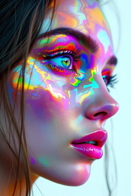 Prompt: A female face generated from recursive mappings f_n(x) composing a hybrid Cantor–Sierpinski topological structure. Her facial field is constructed from iterated function systems IFS = \{ f_1, f_2, …, f_n \} over compact metric space X, with each feature a limit set in the Hausdorff topology. Her skin refracts rainbow light through a recursive spectral transform S(x,y,z) = \sum_{n=1}^{∞} a_n \cdot sin(nθ), generating iridescent fractal shimmer. Her eyes are deep attractor wells in phase space; her hair—traces of quaternion Julia flows. She is recursion encoded in color.

Tags: #CantorSierpinski #IFS #HausdorffFace #RainbowSpectrumFunction #4DAttractorVision #QuaternionField