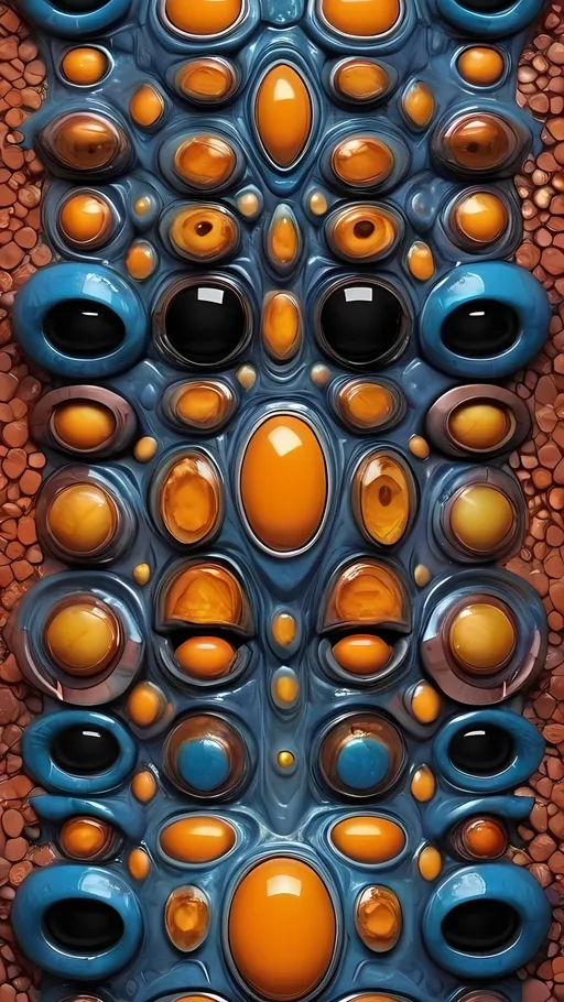 Prompt: Create an extremely hyper-realistic, ultra super textural, weird, trippy, surreal, psychedelic eyes/teeth/mouth pattern/design based on “Hypocycloid” & “op art tiling” with lots of human eyes (crazy colorful compound psychedelic), rows of human teeth, human lips, and tongues. 

- **Colors**: determined by the natural properties and expressions of the elements (& their isotopes), raw rough minerals, and metals: Molybdenum (Mo), Sphalerite, Orpiment, obsidian, sulfur, Heliodor

**Shapes and forms**
- “Hypocycloid”
-other shapes determined by the natural properties and expressions of the elements (& their isotopes), raw rough minerals, metals, and biological organisms: Molybdenum (Mo), Sphalerite, Orpiment, obsidian, sulfur, Heliodor

- **Textures**: Derived from any/all elements (& their isotopes), minerals, metals, crystals, organic things mentioned in this prompt: “Hypocycloid”, Molybdenum (Mo), Sphalerite, Orpiment, obsidian, sulfur, Heliodor

**Composition and Layout**:
- a pattern/design based on the “Hypocycloid”

**Lighting**
- lots and lots of bright shining reflective light


**Detail and Atmosphere**:
- Extreme hyperrealistic sharp high detail high definition organic and mineral textures
- Psychedelic, weird, odd, surreal atmosphere
- Frozen in time

**Additional Elements**:
- extra rows of teeth, lips, many eyes, “Hypocycloid”, Aventurescence, Chatoyancy
