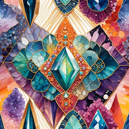 Prompt: <mymodel>Sacred geometry illustration with intricate patterns, vibrant colors, spiritual symbolism, high quality, digital art, mystical, vibrant hues, intricate details, ethereal lighting