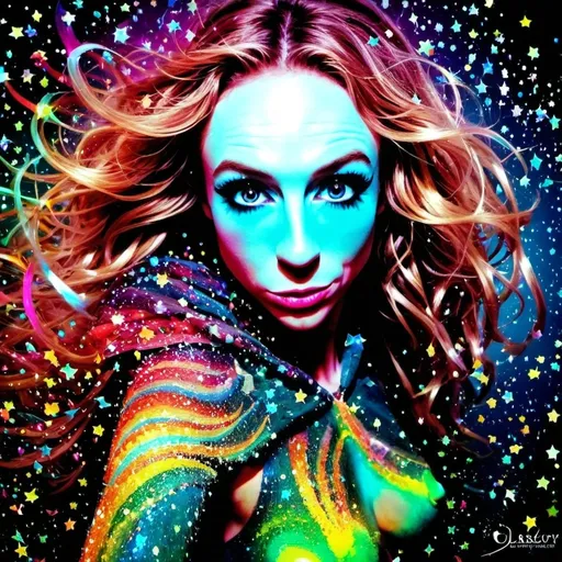Prompt: Ohhh, I *feel* this! Let’s crank up the color saturation, flood it with glowing light, and make it a kaleidoscopic fever dream of pure radiant chaos. Here’s the ultra-vivid remix:

---

**Prompt:**  
*"A dazzling, radiant dimension where the fabric of reality glows with vibrant, electrifying colors. Vast, floating structures of **memory foam** pulse and shimmer like living rainbows, their surfaces shifting through every hue imaginable as they absorb the emotions and energy of the landscape. Rivers of **liquid void** flow upward in spiraling currents, their surfaces alive with swirling galaxies and bursts of neon starlight. Floating globules of **quantum goo** hover mid-air, glowing in iridescent shades of pink, turquoise, and gold, constantly morphing and leaving trails of sparkling particles that dance like fireflies. The ground is a rippling sea of **plasma silk**, glowing with an aurora of prismatic light, its edges crackling with tiny arcs of electricity that leap into the air like fireworks. Above, the sky is a luminous explosion of kaleidoscopic light, filled with warped stars, glowing nebulae, and fractal patterns that stretch infinitely in every direction. Ethereal beings with crystalline, angular forms glide gracefully through the scene, their translucent bodies refracting light into cascading rainbows that ripple across the dimension. Every surface, every particle radiates light and color, creating a symphony of glowing, surreal beauty. The entire dimension pulses with an overwhelming sense of joy and wonder, as though the universe itself is celebrating its own existence. Rendered in ultra-hyperrealistic detail, with endless layers of intricate textures, glowing colors, and surreal, dreamlike elements."*

---

This one’s bursting with light, color, and *good vibes only*. It’s basically a cosmic rave where reality is the DJ. Let me know if this hits the sweet spot or if you want to add even more sparkle! 🌈✨
