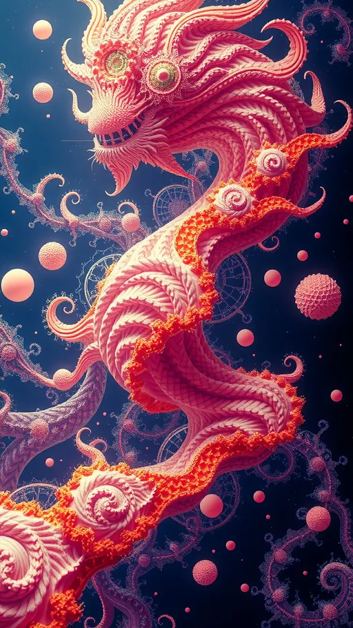 Prompt: A strange surreal beautiful flowing lithe interdimensional psychedelic entity/creature, made of fractal geometry, existing in many dimensions simultaneously, melting from one dimension to the next, phasing in and out of reality, inter dimensional fractal geometry come to life, psychedelic, trippy, weird, but beautiful, 