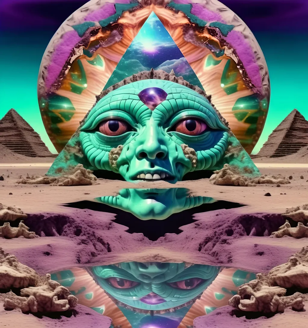 Prompt: Extreme psychedelic hyperrealism- Super high definition ultra textural Weird creepy psychedelic creature thing, surrealism, detailed, highres, intense colors, eerie lighting, bizarre features, unsettling atmosphere, otherworldly, distorted proportions, mind-bending, dreamlike, abstract,, organic textures