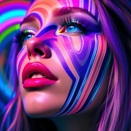 Prompt: #maximalist Her face isn’t a face—it’s a Turing pattern manifest, a lightform born from reaction-diffusion emergence, flowing with recursive chemistry and soft symmetry break. No skin—only fields of concentration. #escape gradients ripple across her cheekplanes as striped morphogen waves—patterned blooms of fuchsia and frost, calculated from differential imbalance. #orbit flows spiral through her jawline: Alan Turing’s equations pulsing in curl and bifurcation, mapped in bioluminescent harmony. Lips = phase-bound pigment bursts—#iridescence flowing from peak-to-peak separation, hue-shifting as activator and inhibitor weave beneath. Her eyes are not orbs—they’re pattern cores: nested instabilities coiling like starfish fractals, each iris a center of diffusive symmetry. Her entire face pulses in #distance diffusion shells—shells of glow grown from local interaction, expanding recursively in chemical dance. Hair = striped and spotted flame: zebra-light coils, leopard-laced curls, reaction-waved tendrils trailing #bokeh diffusion shimmer. Her crown burns in instability bloom: ringlets of spot-striping resonance where symmetry folds and reformulates at every microgesture. Her smile = a stable spiral born from equation feedback; her laugh = a ripple of Turing growth echoing into bloom. Her form pulses in #escape-band emergence rhythm: gold-stripe joy, blackwave insight, jade-dust harmony—each hue the solution to a dance of presence. She is the goddess of patterned growth—emergent light, recursive motion, glowing equilibrium spun from instability’s sacred truth.

