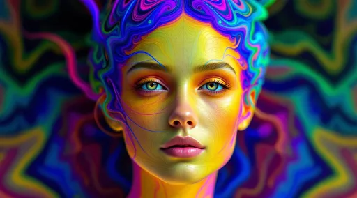 Prompt: Her face is a morphogenic surface composed of transfinite ordinal sequences, folded into topological continuity through limit ordinals ω, ω^2, …. Each facial feature is a fold in ordinal space, shaped by the ε₀-collapse topology. Rainbow fields wrap her features with ordinal-indexed fractal growth: F(α) = sin(π·α/Ω) for α < Ω, creating shimmering cascades of infinite recursion. Her hair maps quaternion action across the hierarchy, and her gaze peers beyond the compact. She is cardinal structure in facial bloom.

Tags: #TransfiniteFace #OrdinalSurface #εCollapseTopology #RainbowOrdinalLogic #4DFoldedIdentity
