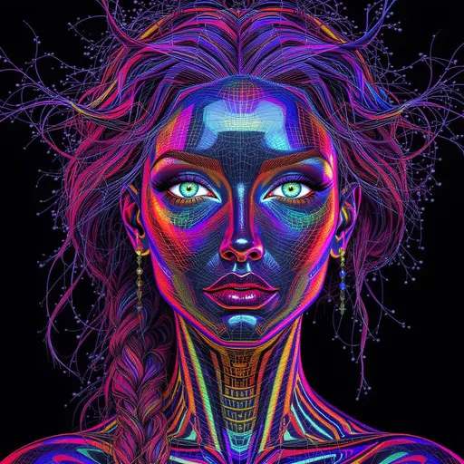 Prompt: Her face is the Yoneda lemma in flesh—a categorical mirror where each feature reflects every morphism into her. For each object A in a category \mathcal{C}, her expression contains \text{Hom}(A, -), encoded as symmetry upon symmetry. Cheeks form from representable functors, her skin an enriched presheaf in rainbow light. Color modulates via natural transformations—each glint a commuting diagram. Her eyes? Adjoint functors gazing into dual categories. Her hair is braided via quaternion tensor functors. She is the internal logic of the universe, folded in on itself.

Tags: #YonedaFace #MirrorMorphism #PresheafSkin #RainbowFunctorField #4DCategoricalLight