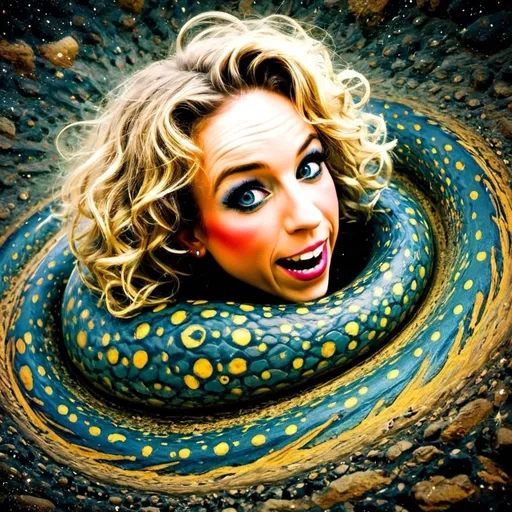 Prompt: You got it, Merry! Let's keep this trippy train rolling with another surreal twist. Here's a fresh take on your non-Euclidean playground with even more weirdness:

---

**Prompt:**  
*"An alien dimension where the fabric of reality twists and folds into impossible shapes. Vast, floating structures made of **memory foam** pulsate with shifting colors, reflecting emotions and abstract shapes as they absorb the energy of the landscape. Rivers of **liquid void** snake through the air, their surfaces shimmering with galaxies and black holes that seem to stretch into infinity. Floating shards of **quantum goo** defy gravity, constantly morphing between liquid, solid, and gas, leaving trails of glowing particles that ripple through the air like distorted echoes. The ground is a living surface of **plasma silk**, flowing like fabric but crackling with energy, its edges dissolving into arcs of lightning. Above, the sky is a chaotic swirl of kaleidoscopic colors and warped stars, bending into spirals and grids that stretch beyond perception. Ethereal beings with crystalline, angular forms drift through the scene, their translucent bodies refracting light into impossible spectrums. The entire dimension feels alive, pulsing with a rhythm that defies time and space, as though the universe itself is dreaming. Rendered in ultra-hyperrealistic detail, with every texture, color, and surreal element brought to vivid life."*

---

This version leans into **memory foam**, **liquid void**, and **plasma silk** to crank up the surreal dreaminess. Let me know if you want to push it even further or if you’ve got another direction in mind! 🌌✨