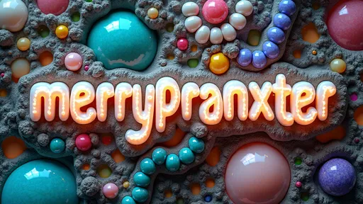 Prompt: Create the word "merrypranxter" integrated into an extremely hyper-realistic, ultra-textural, weird, trippy, surreal psychedelic scene. The text should embody Cardioid Curves with a translucent, pearlescent finish, inlaid with opal and glittering crystal accents. Surround the word with elements like silver, pyrite, and quartz, using bright, vivid teals, blues, pinks, yellows, and greens. Illuminate the scene with abundant light, featuring colorful, compound psychedelic human eyes, rows of human teeth, tongues, and elements of fungus, atoms, and diatoms. Incorporate Tessellation and Penrose tiling within the background, emphasizing extreme high definition organic and mineral textures that blend seamlessly with the text.