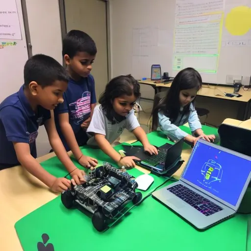 Prompt: Robotic and coding for  educational purpose