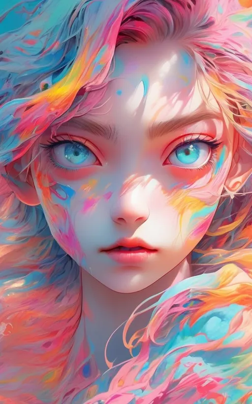 Prompt: best quality,4k,8k,highres,masterpiece:1.2,ultra-detailed,realistic:1.37,tie dye breathtaking anime,anime style,psychedelic colors,eye-catching patterns,fluid and dynamic lines,beautiful detailed eyes,vibrant and lively characters,unique and eccentric outfits,expressive facial expressions,dynamic poses,imaginative backgrounds,thin paintbrush strokes,soft pastel colors,ethereal lighting,exaggerated proportions,immersive and captivating visual storytelling,mesmerizing and intricate patterns,rich textures and depth,creator:1.1,fantasy elements,imaginative and vibrant world,emotional and dramatic scenes