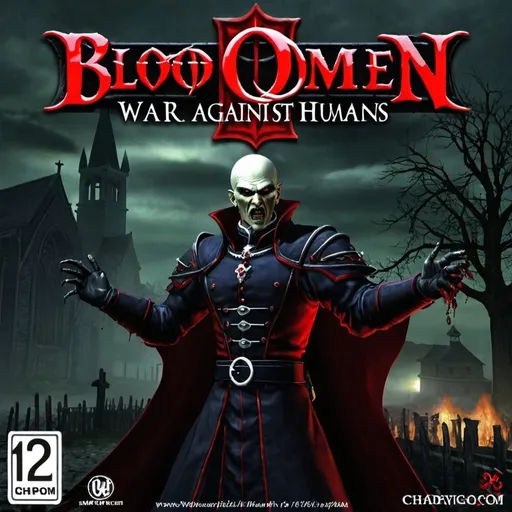 Prompt: Blood Omen 2: vampires war against humans.