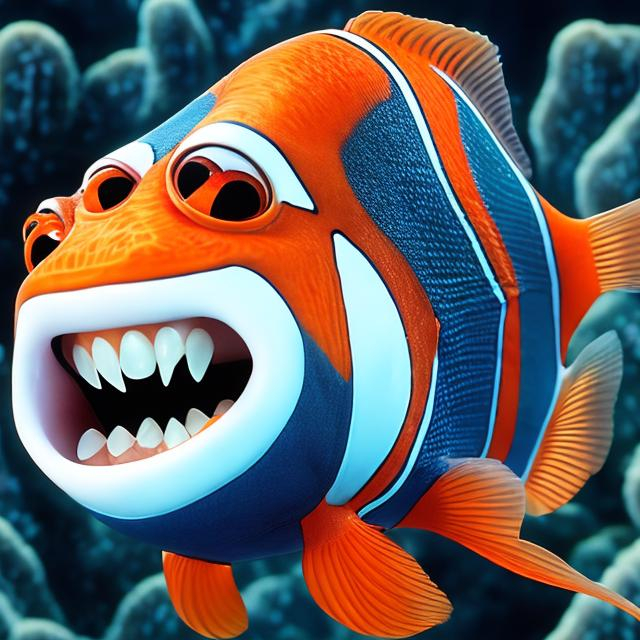 If nemo the fish was a white rapper | OpenArt