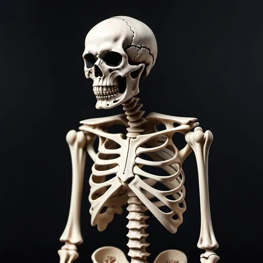 Prompt: Nazi skeleton