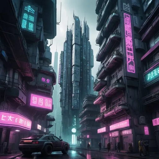 Prompt: City of cyberpunk architecture 