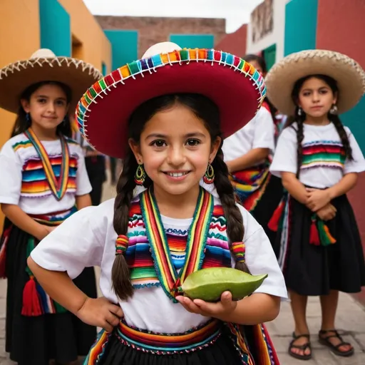 Prompt: I am looking for an image to bring Mexican culture in the classroom 