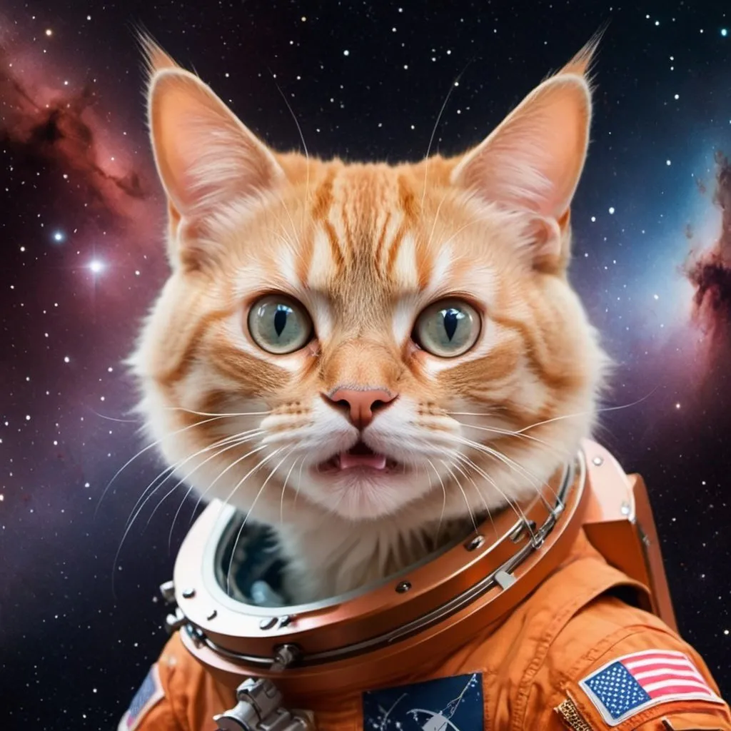 Prompt: generate a crazy  cut 
Cat in Space
