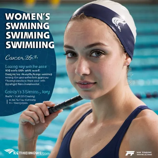 Prompt: Women's swimming advertisement