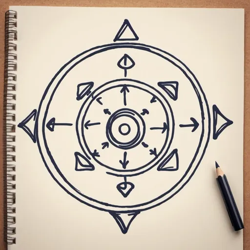 Prompt: Sketch a symbol for strategy