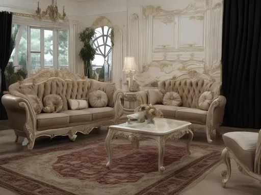 Prompt: Beige furniture