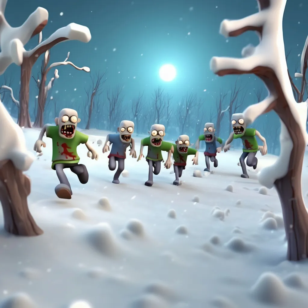 Prompt: zombies running strough the snowy wood
cartoon
3d


