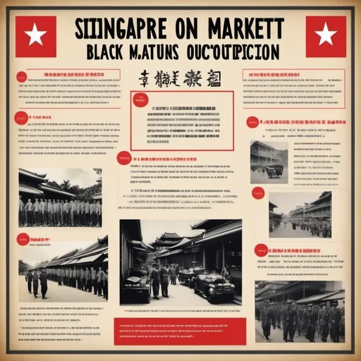 Prompt: Design a poster that would help raise awareness among your peers about life in Singapore during the Japanese occupation.

Topic:
Black market