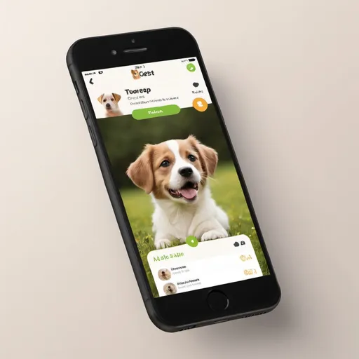 Prompt: Create a theme for a smart pet web mobile app