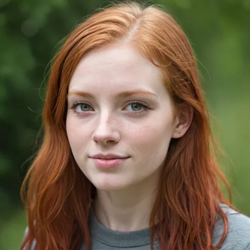 Prompt: young adult female redhead