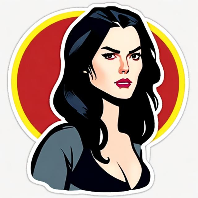 Prompt: Jessica Drew, sticker