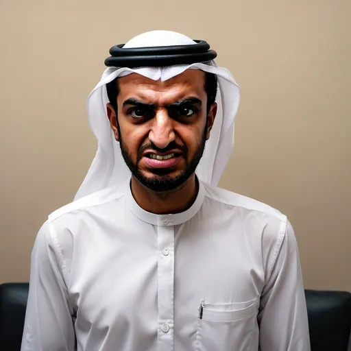 Prompt: Make a angry named Ahmed from the uae