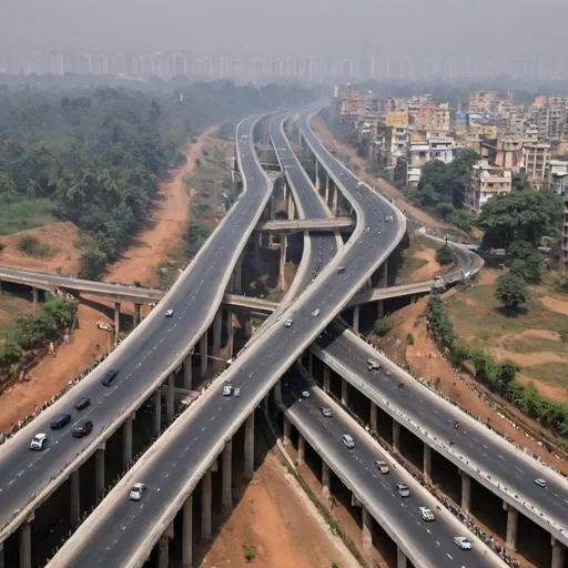 Prompt: 2050 India infrastructure