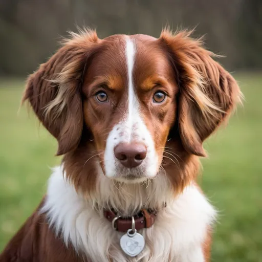 Prompt: a mix of an Irish Setter with an Australian Shepard 