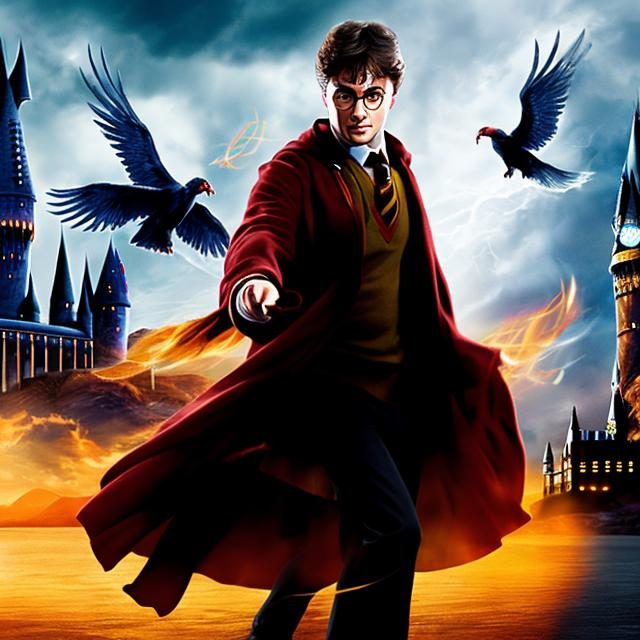 Prompt: Harry Potter phoenix 