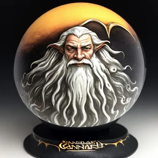 Prompt: gandalf palantir orb
