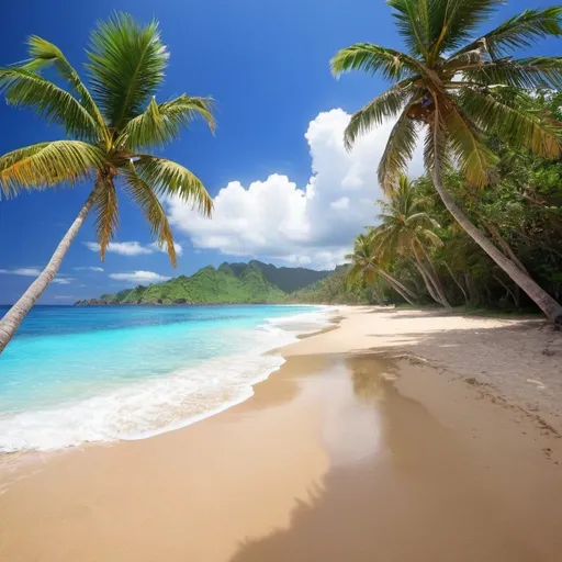 Prompt: Tropical beach, coast
