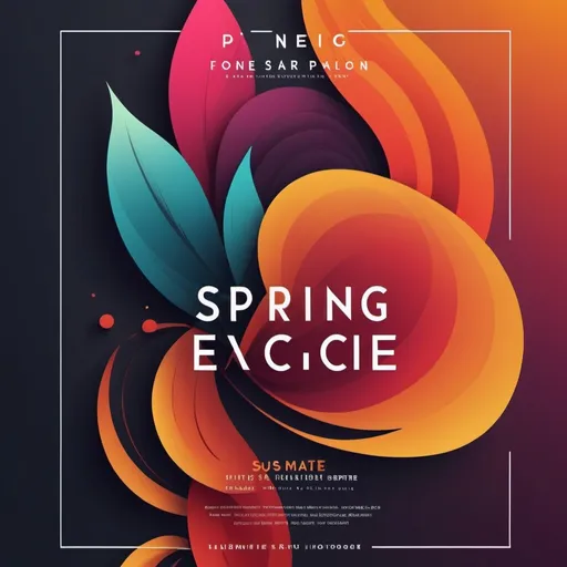 Prompt: (modern concert poster),spring, strong composition, vibrant colors, minimal design, classical art elements, homogenous layout, not too cluttered, centrally aligned text, elegant typography, dramatic lighting, dynamic yet clean, warm and rich tones, subtle textures, high contrast, focus on elegance and simplicity, ultra-detailed, 4K quality