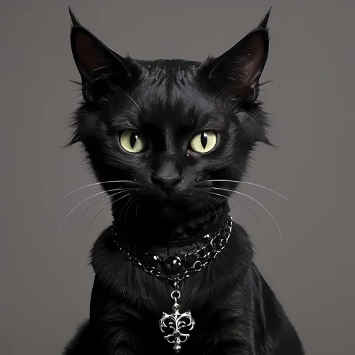 Prompt: goth cat