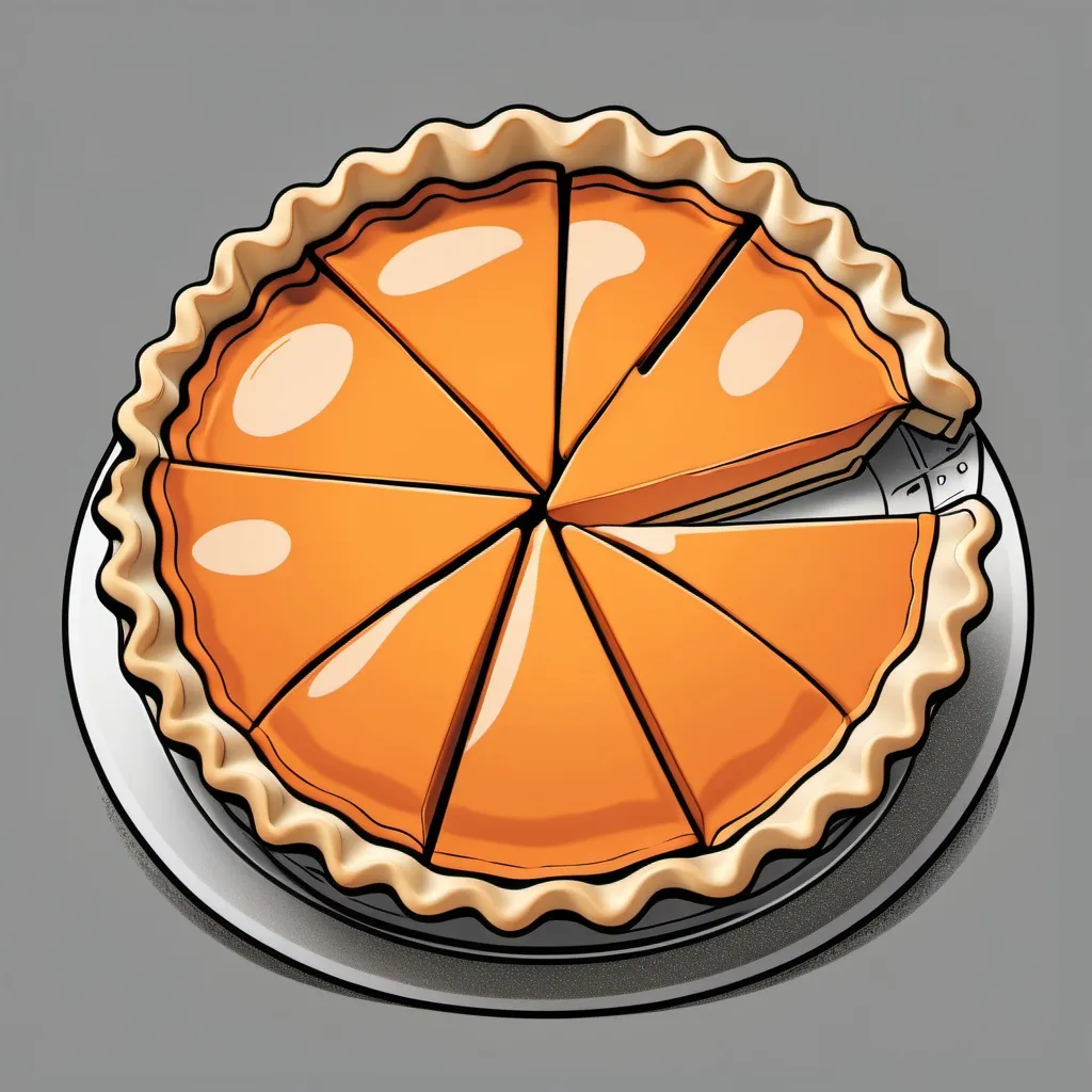 Prompt: Pie Piece Media cartoon illustration, orange (#ff7a00) outlines, with grey and saturated colors