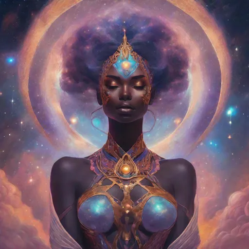 Prompt: Nebula goddess