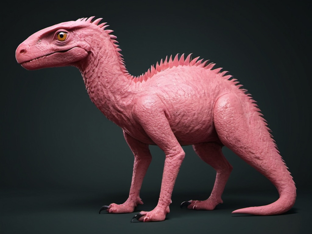 Prompt: This is an imaginary new species. Make it come alive and look realistic with the same color but ad shapes and shadows to make it look realistic and hold in a knife 