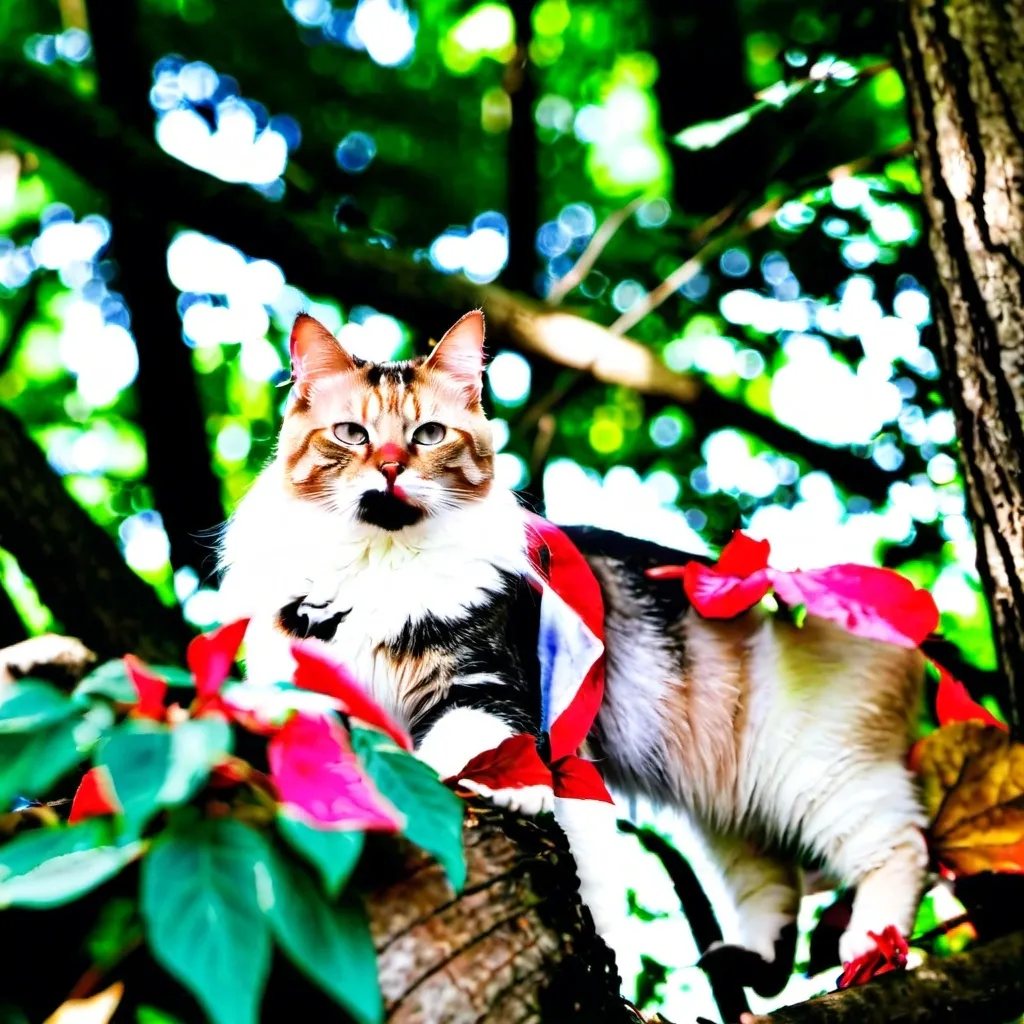 Prompt:  <mymodel> a cat in the forest