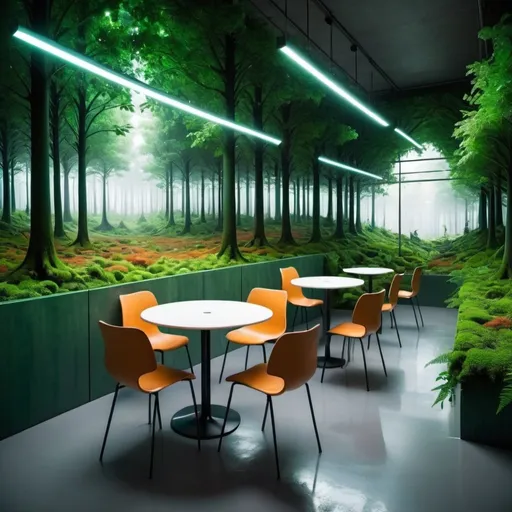 Prompt: What a forest would look in 3024