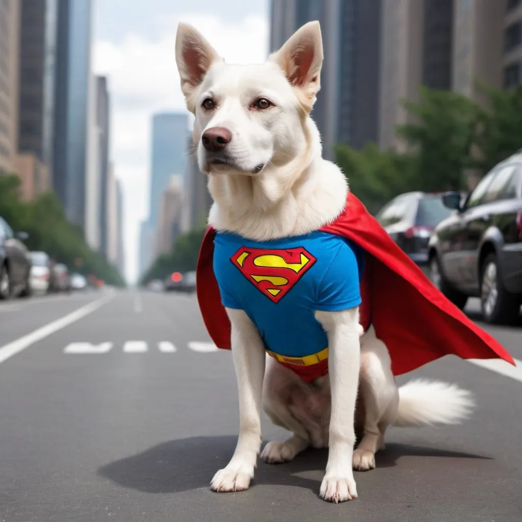 Prompt: superdog