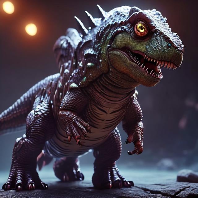 Prompt: hyper realistic, 6 archangel wings, 6 cute big circular reflective eyes, tiny hands and feet, 3d T-rex dragon, big plan, cute and adorable, Pixar render, Unreal Engine cinematic smooth, intricate detail, cinematic