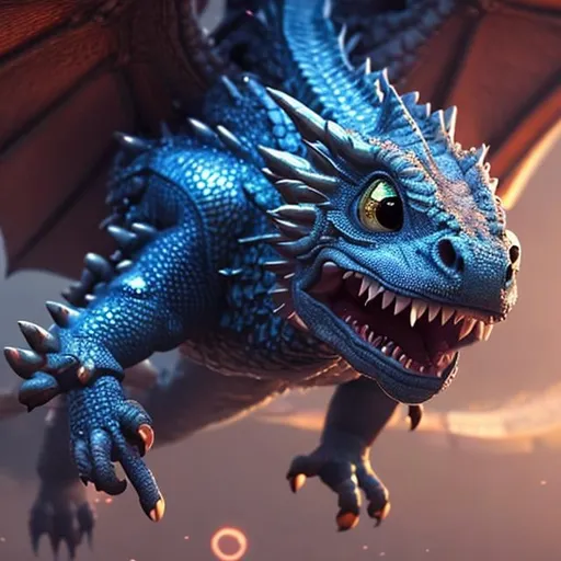 Prompt: 3d dragon, hyper realistic,, big plan, cute and adorable, four cute big circular reflective eyes, four big wings, Pixar render, Unreal Engine cinematic smooth, intricate detail, cinematic