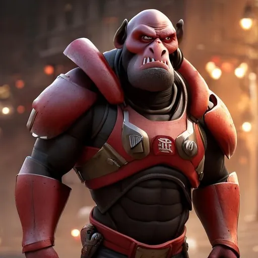 Prompt: Hyper-real, Pixar render, unreal engine 5.2, perfect style, policeman, strong character, strong face features, with red eyes, white armor, strong big arms, Pixar render, Unreal Engine cinematic smooth, hyper realistic, intricate detail, cinematic