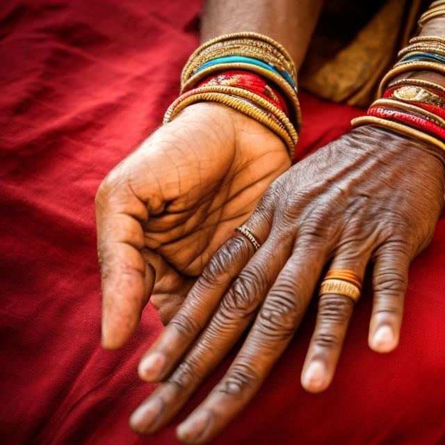 Prompt: Indian hand waving