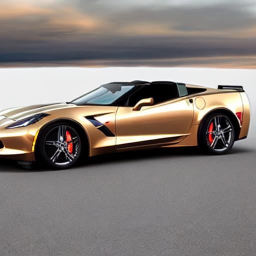 Prompt: Corvette car that looks like an espresso coffee maker.