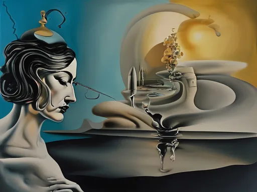 Prompt: Salvador Dalí style vision, surrealist, dreamlike, precise, melting